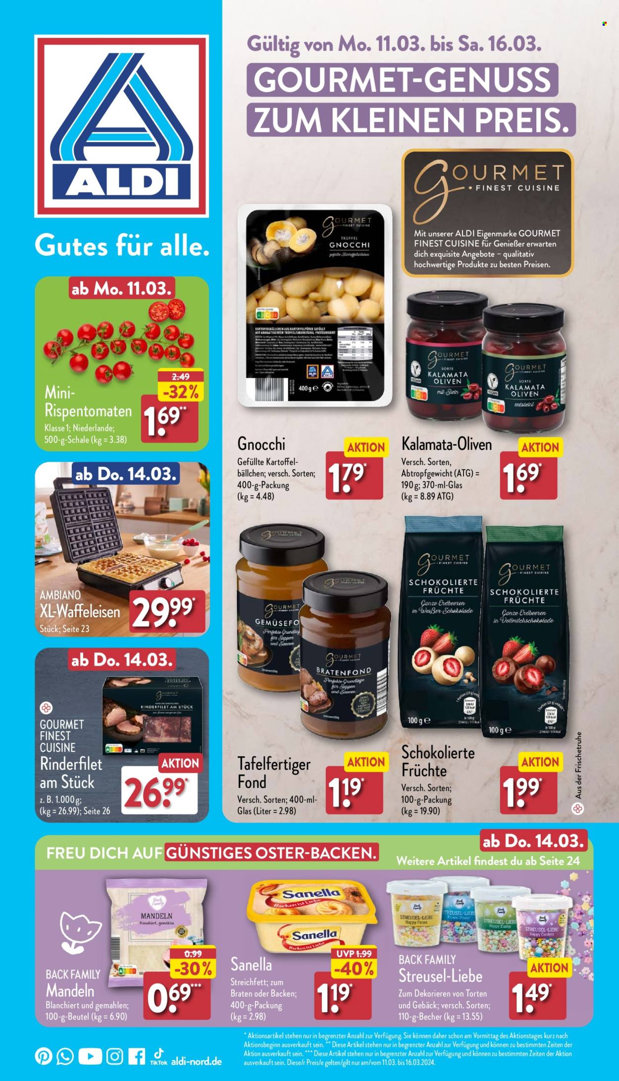 ALDI Nord Prospekte  - 11.03.2024 - 16.03.2024. Seite 1