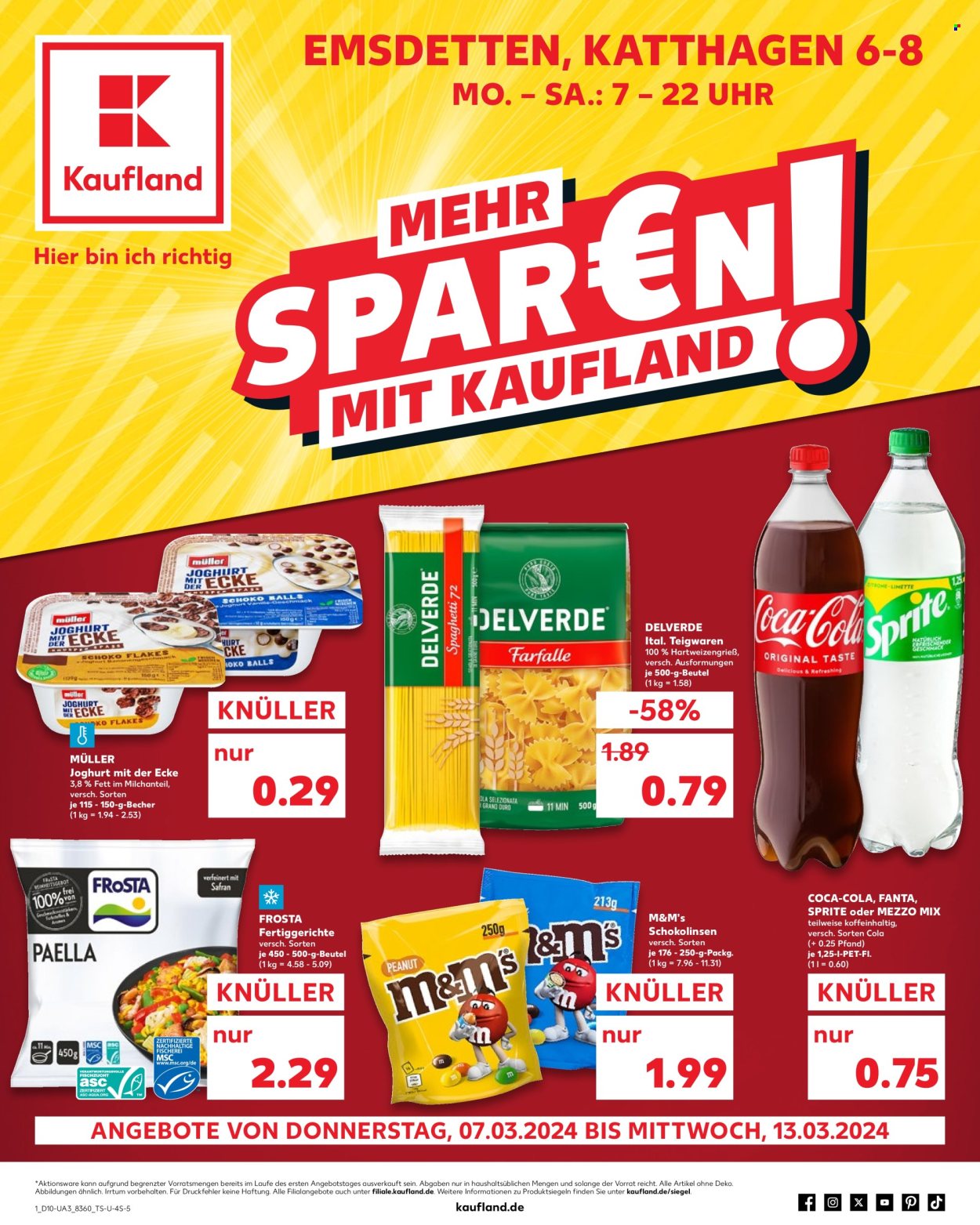 Kaufland Prospekte  - 7.03.2024 - 13.03.2024. Seite 1