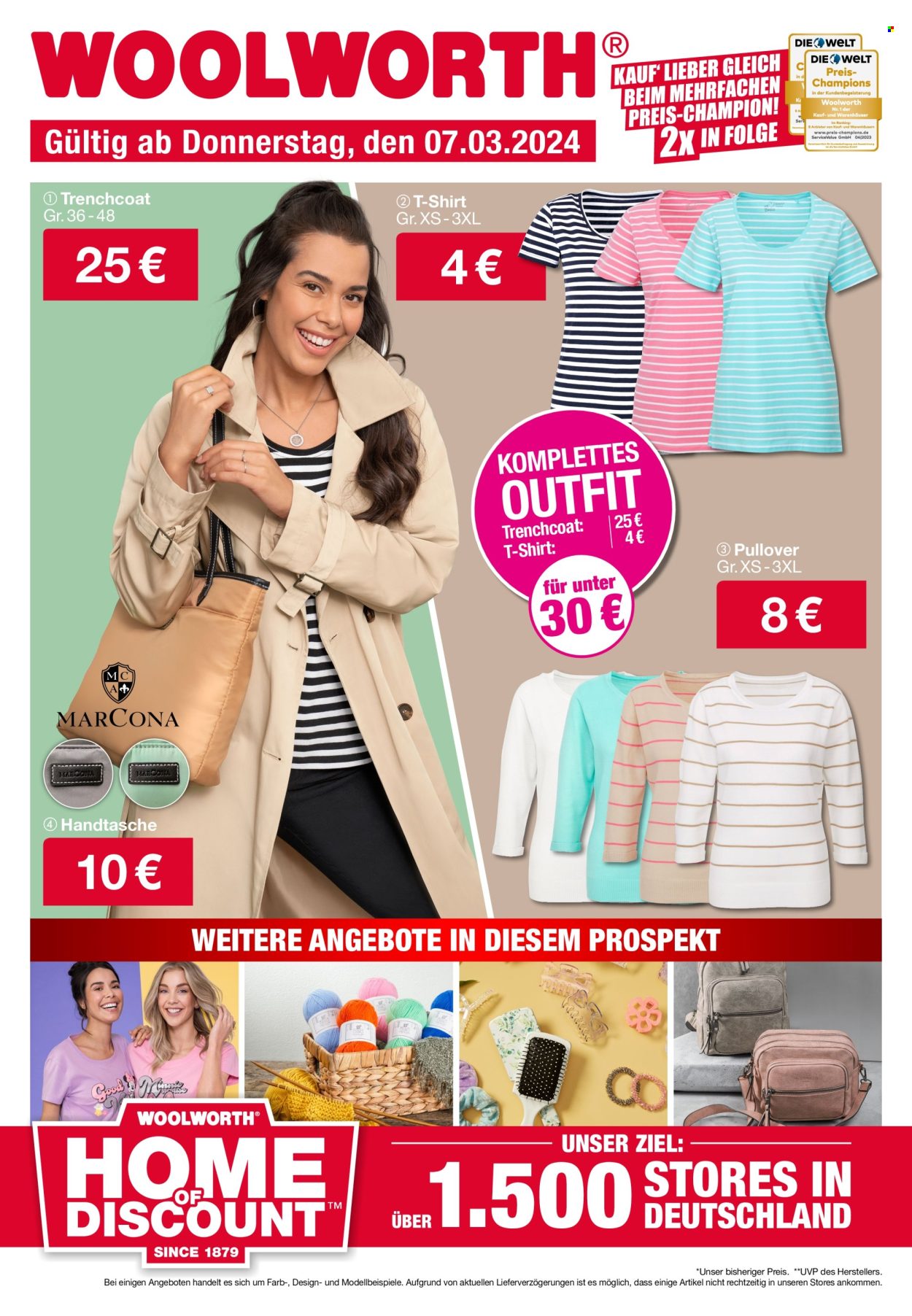 Woolworth Prospekte  - 7.03.2024 - 14.03.2024. Seite 1