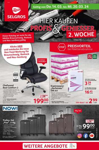 Prospekte Selgros - 14.03.2024 - 20.03.2024.