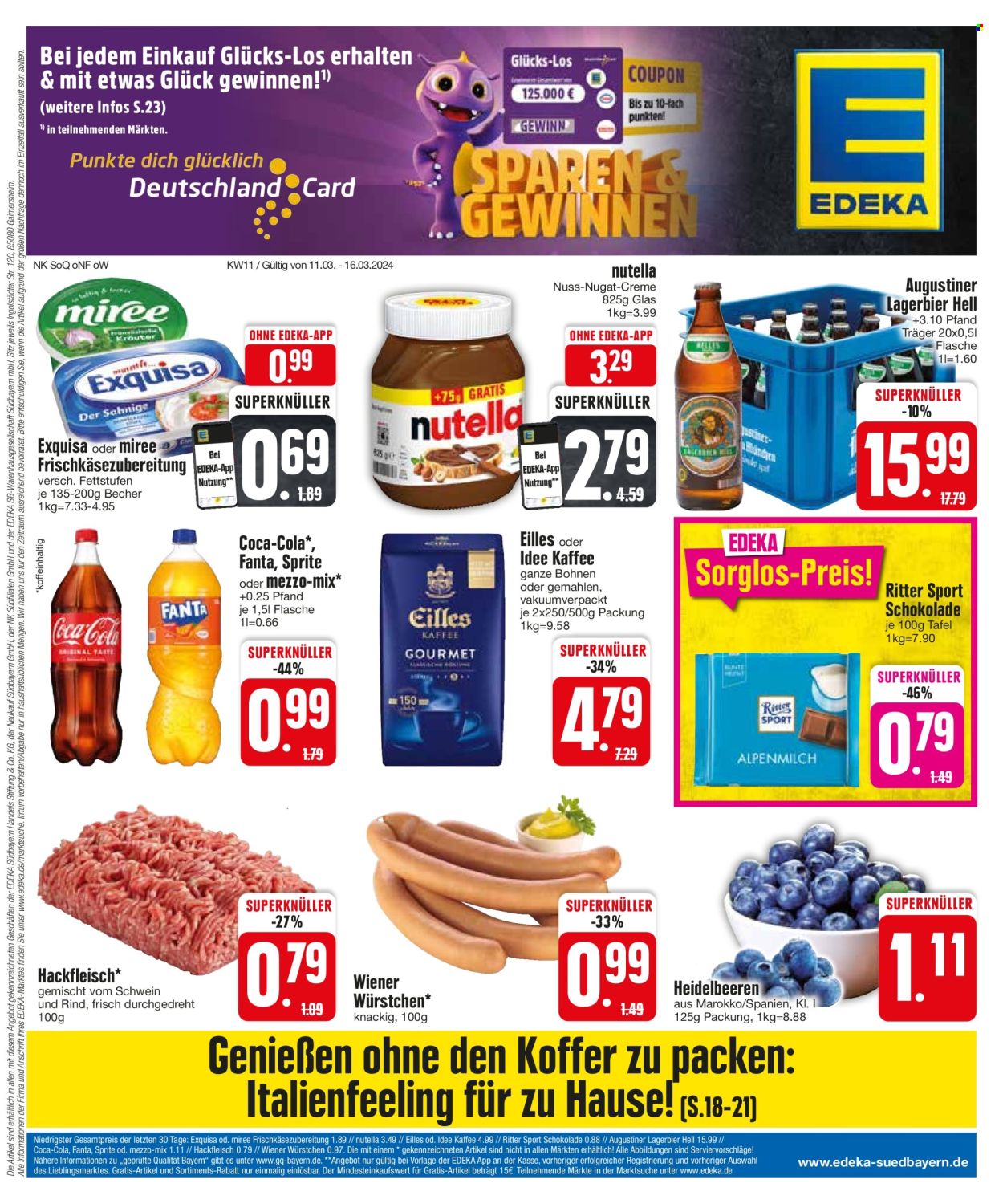 Edeka Prospekte  - 11.03.2024 - 16.03.2024. Seite 1
