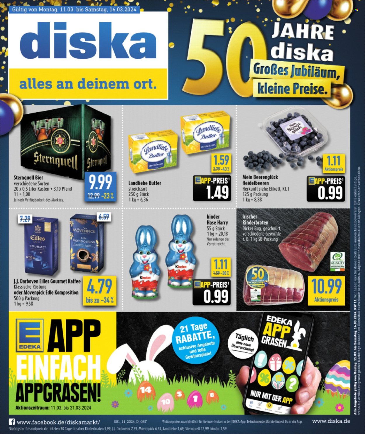 Diska Prospekte  - 11.03.2024 - 16.03.2024. Seite 1