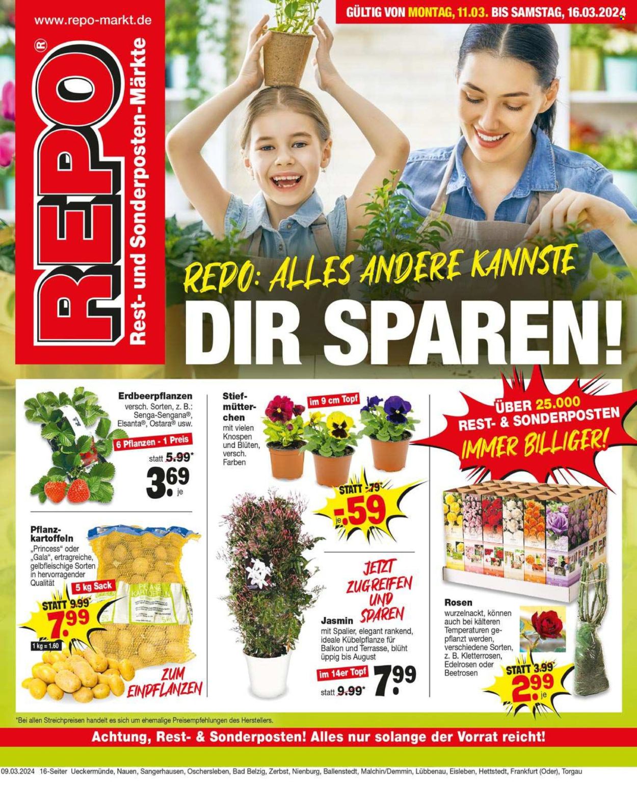 Repo Prospekte  - 11.03.2024 - 16.03.2024. Seite 1