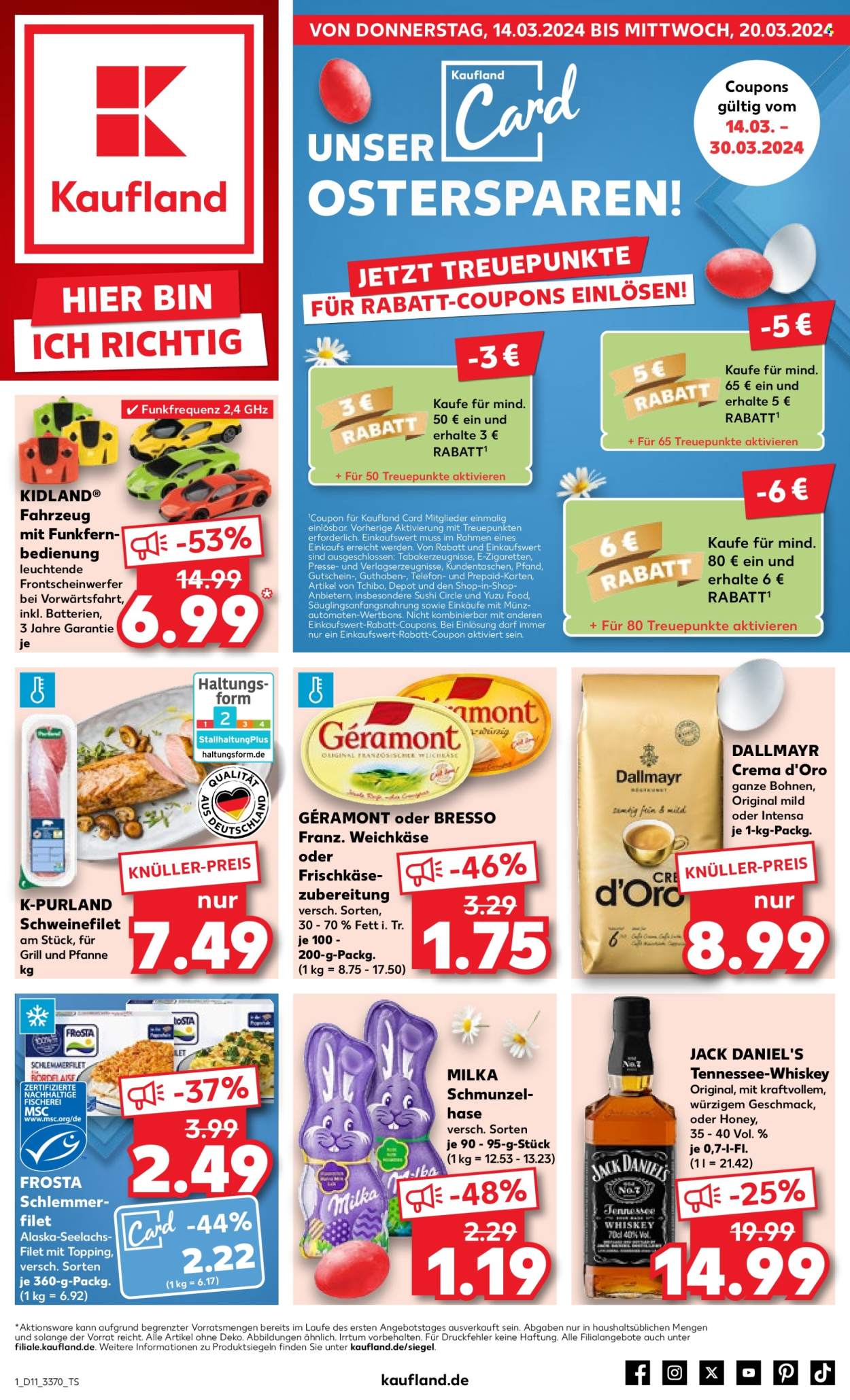 Kaufland Prospekte  - 14.03.2024 - 20.03.2024. Seite 1