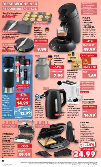 thumbnail - DALLMAYR Kaffeepads je 18 St. = 126-g-Packg. (1 kg = 13.42)