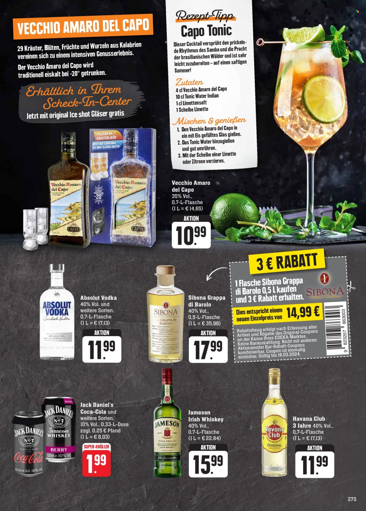 Edeka Prospekte  - 11.03.2024 - 16.03.2024. Seite 27