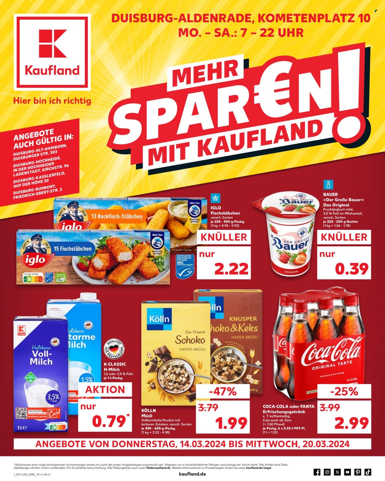 Kaufland Prospekte  - 14.03.2024 - 20.03.2024. Seite 1
