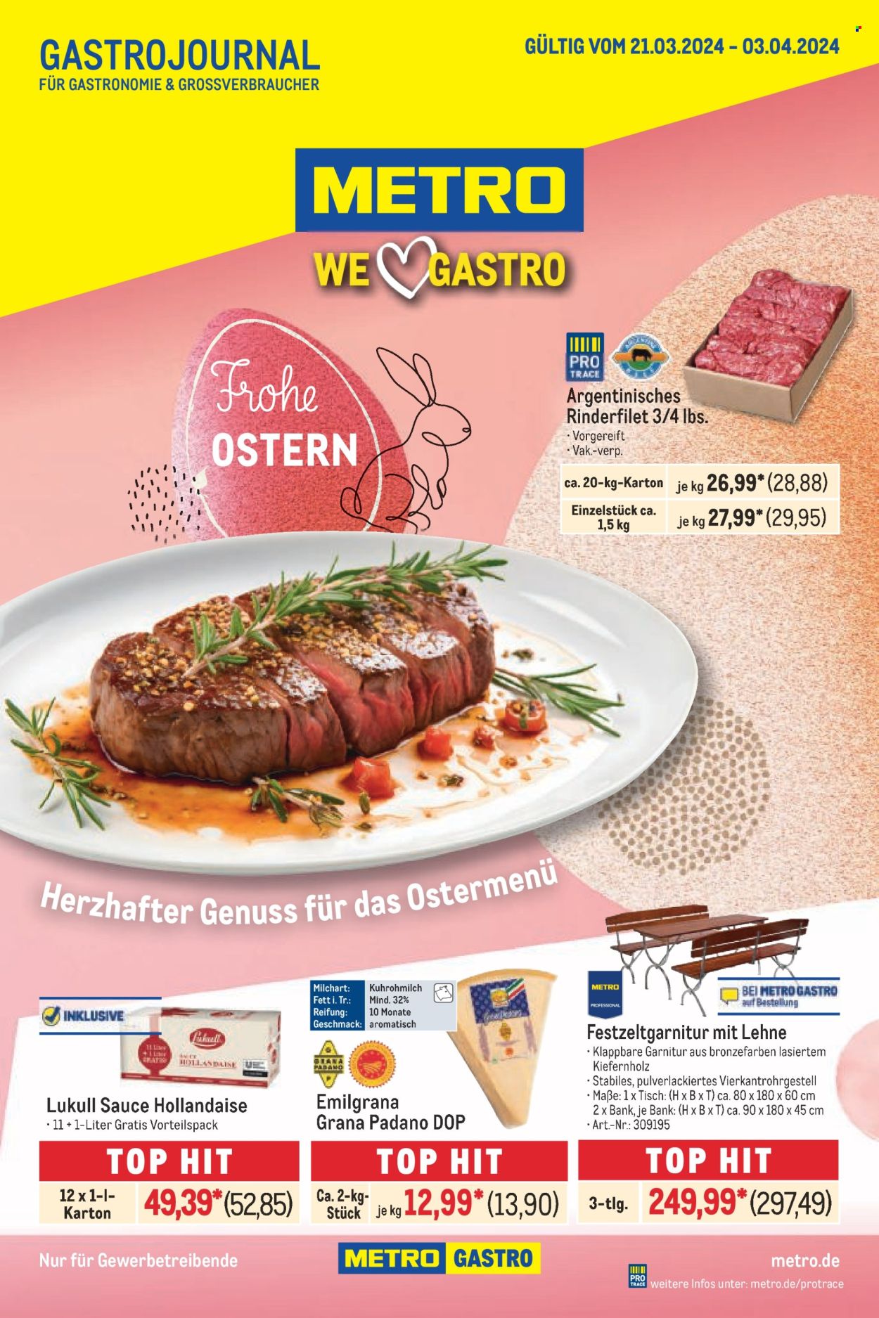 Metro Prospekte  - 21.03.2024 - 3.04.2024. Seite 1