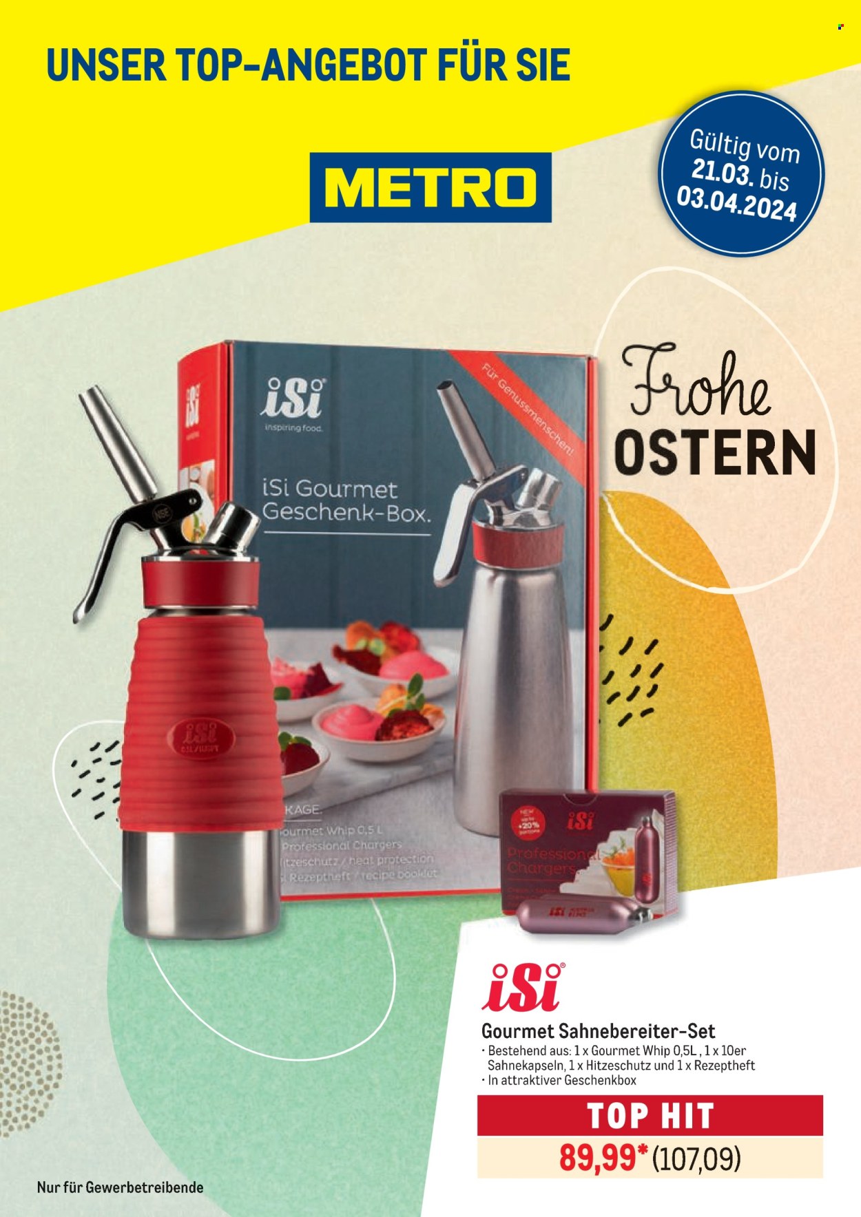 Metro Prospekte  - 21.03.2024 - 3.04.2024. Seite 1