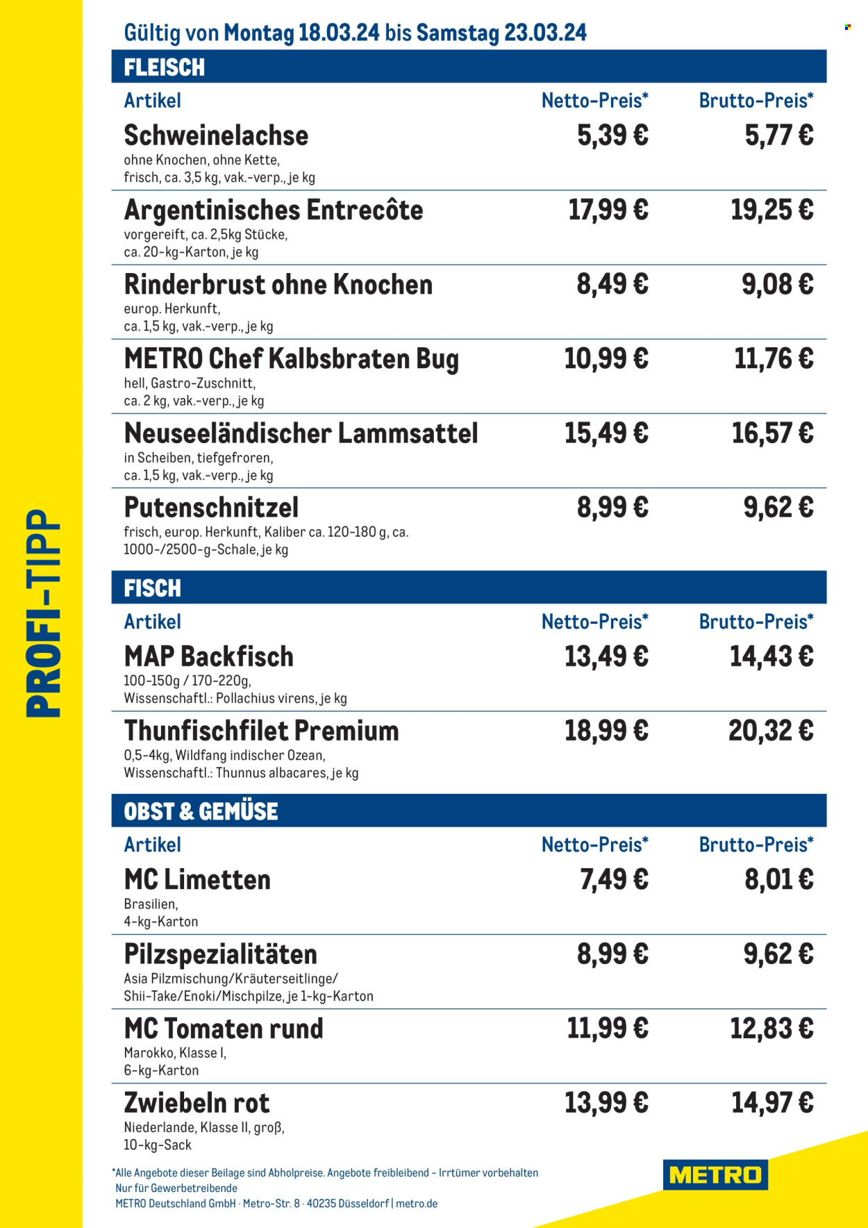 Metro Prospekte  - 18.03.2024 - 23.03.2024. Seite 1