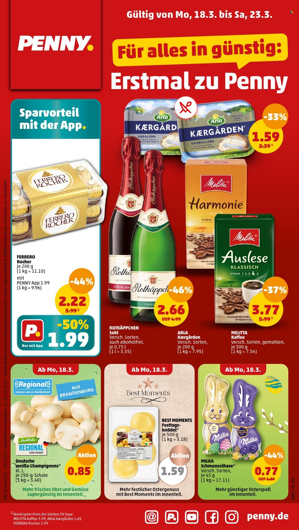 Penny Prospekte  - 18.03.2024 - 23.03.2024. Seite 1