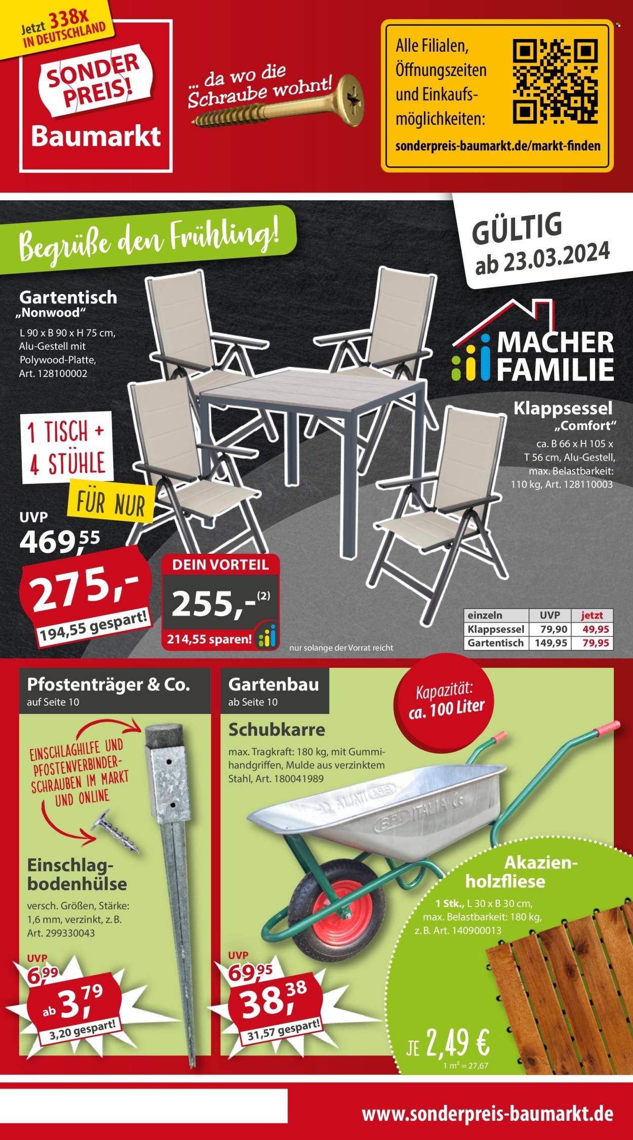 Sonderpreis-Baumarkt Prospekte  - 23.03.2024 - 29.03.2024. Seite 1