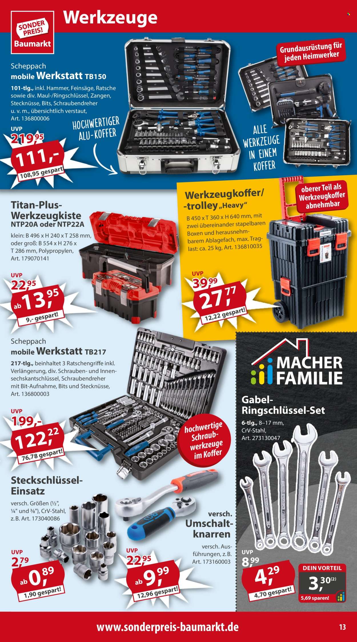 Sonderpreis-Baumarkt Prospekte  - 23.03.2024 - 29.03.2024. Seite 13
