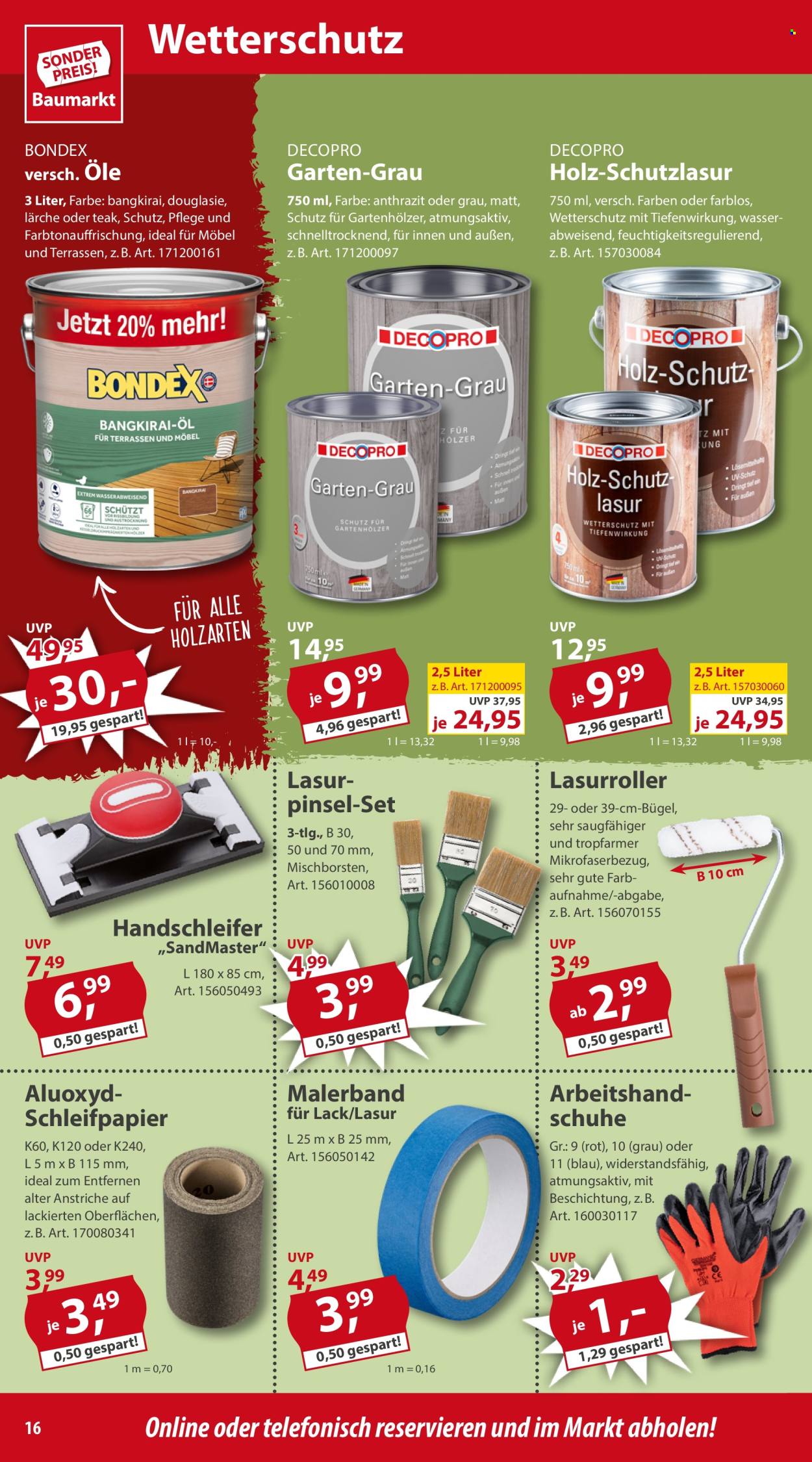 Sonderpreis-Baumarkt Prospekte  - 23.03.2024 - 29.03.2024. Seite 16