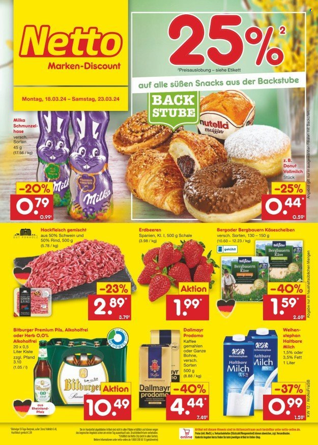 Netto Marken-Discount Prospekte  - 18.03.2024 - 23.03.2024. Seite 1