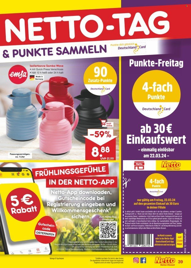 Netto Marken-Discount Prospekte  - 18.03.2024 - 23.03.2024. Seite 47