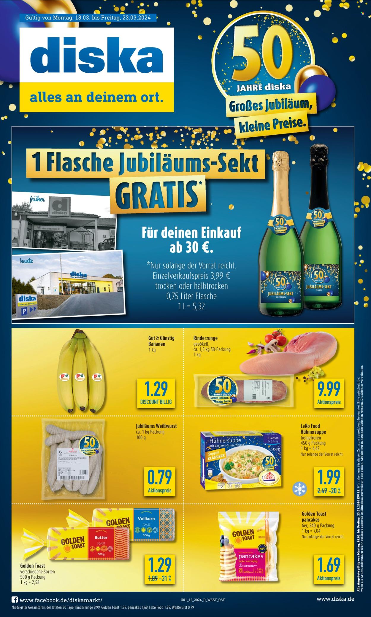 Diska Prospekte  - 18.03.2024 - 23.03.2024. Seite 1