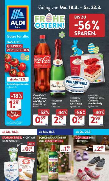 Prospekte ALDI SÜD - 18.03.2024 - 23.03.2024.