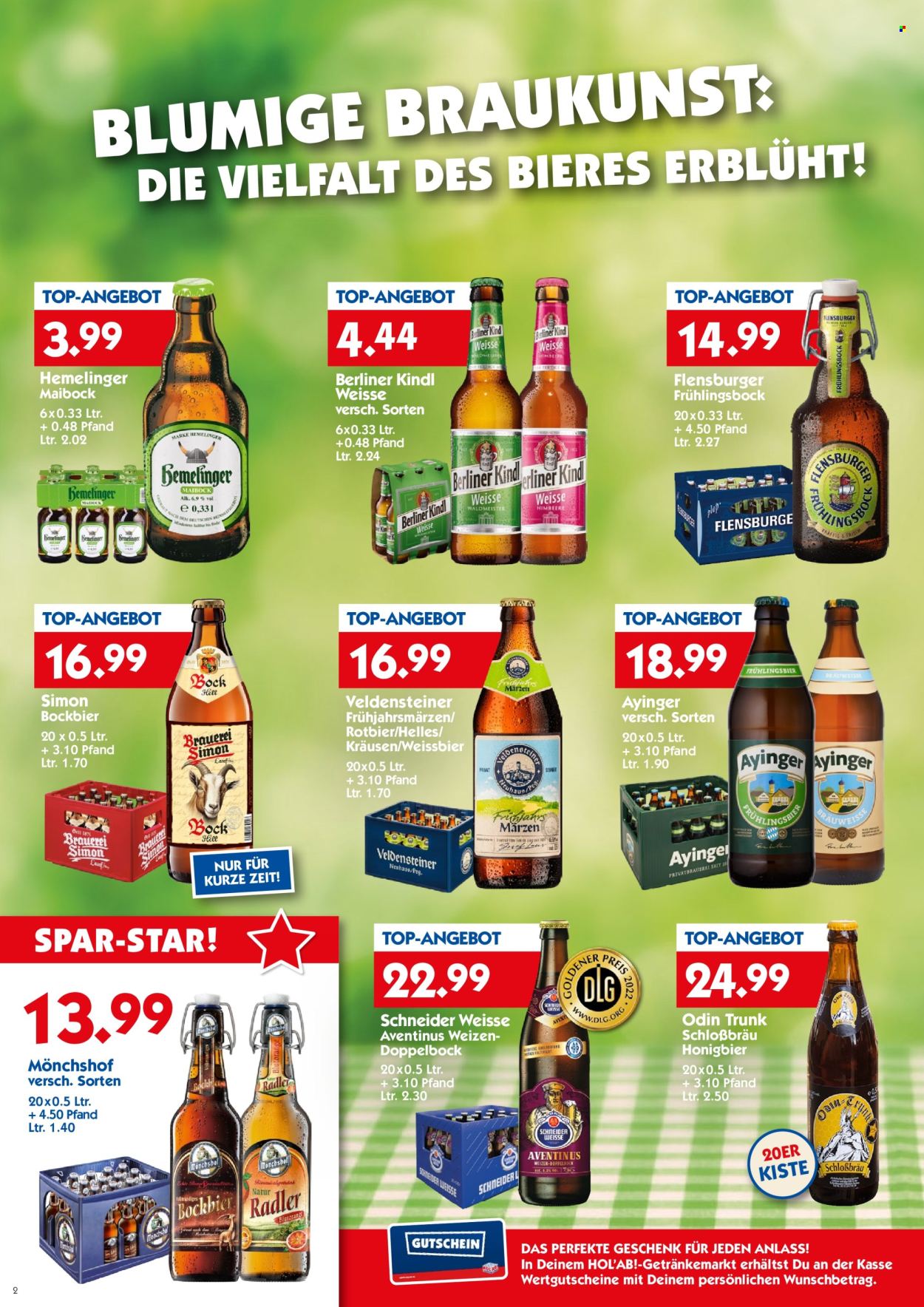 Hol'ab! Getränkemarkt Prospekte  - 18.03.2024 - 23.03.2024. Seite 2