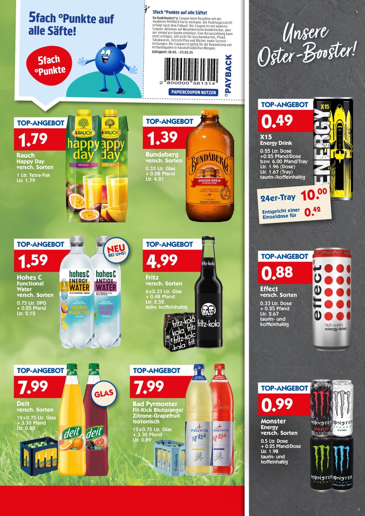 Hol'ab! Getränkemarkt Prospekte  - 18.03.2024 - 23.03.2024. Seite 5