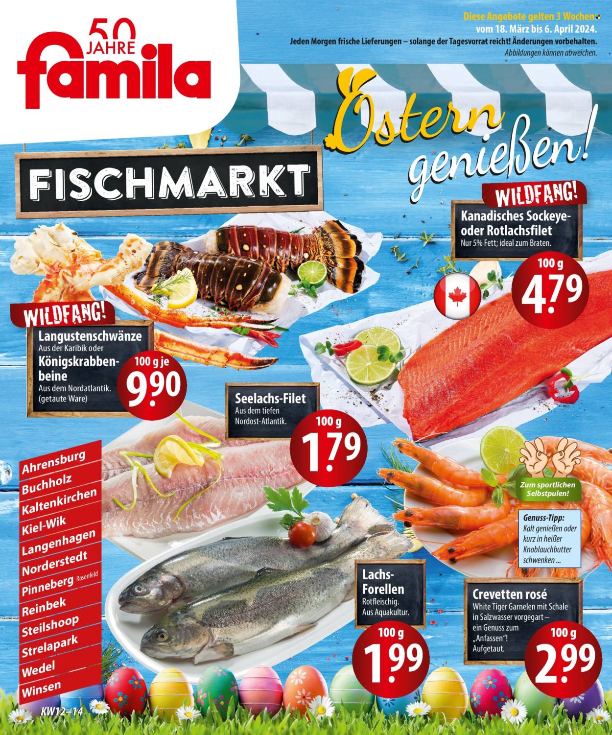 famila Prospekte  - 18.03.2024 - 6.04.2024. Seite 1