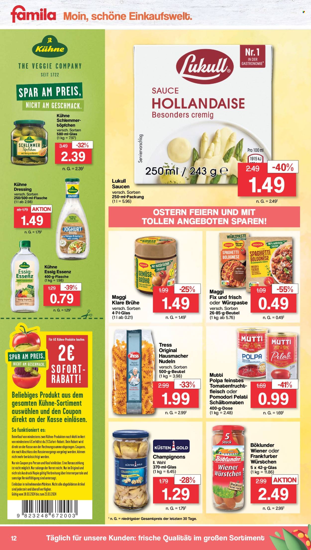 famila Prospekte  - 18.03.2024 - 23.03.2024. Seite 12