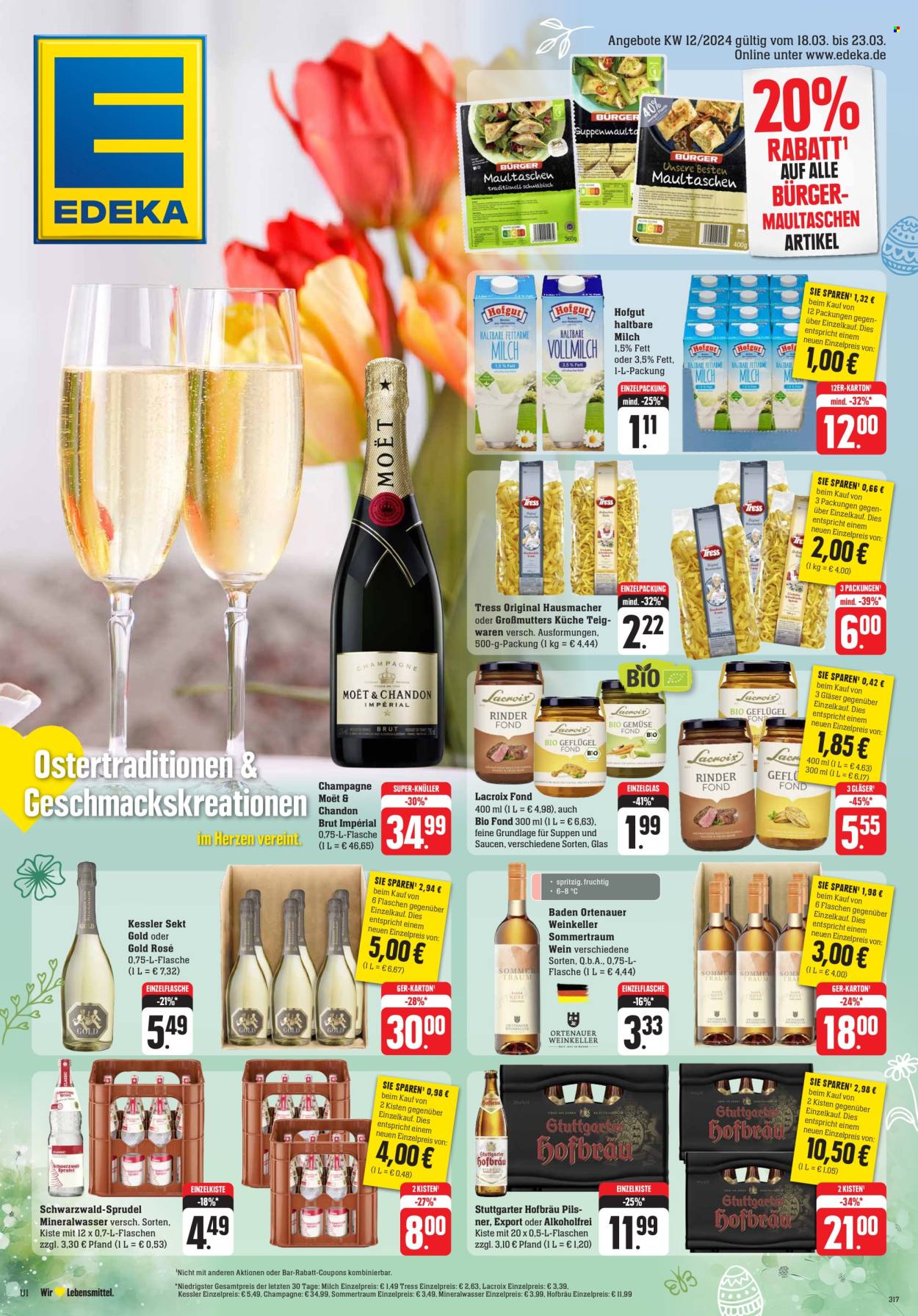 Edeka Prospekte  - 18.03.2024 - 23.03.2024. Seite 1