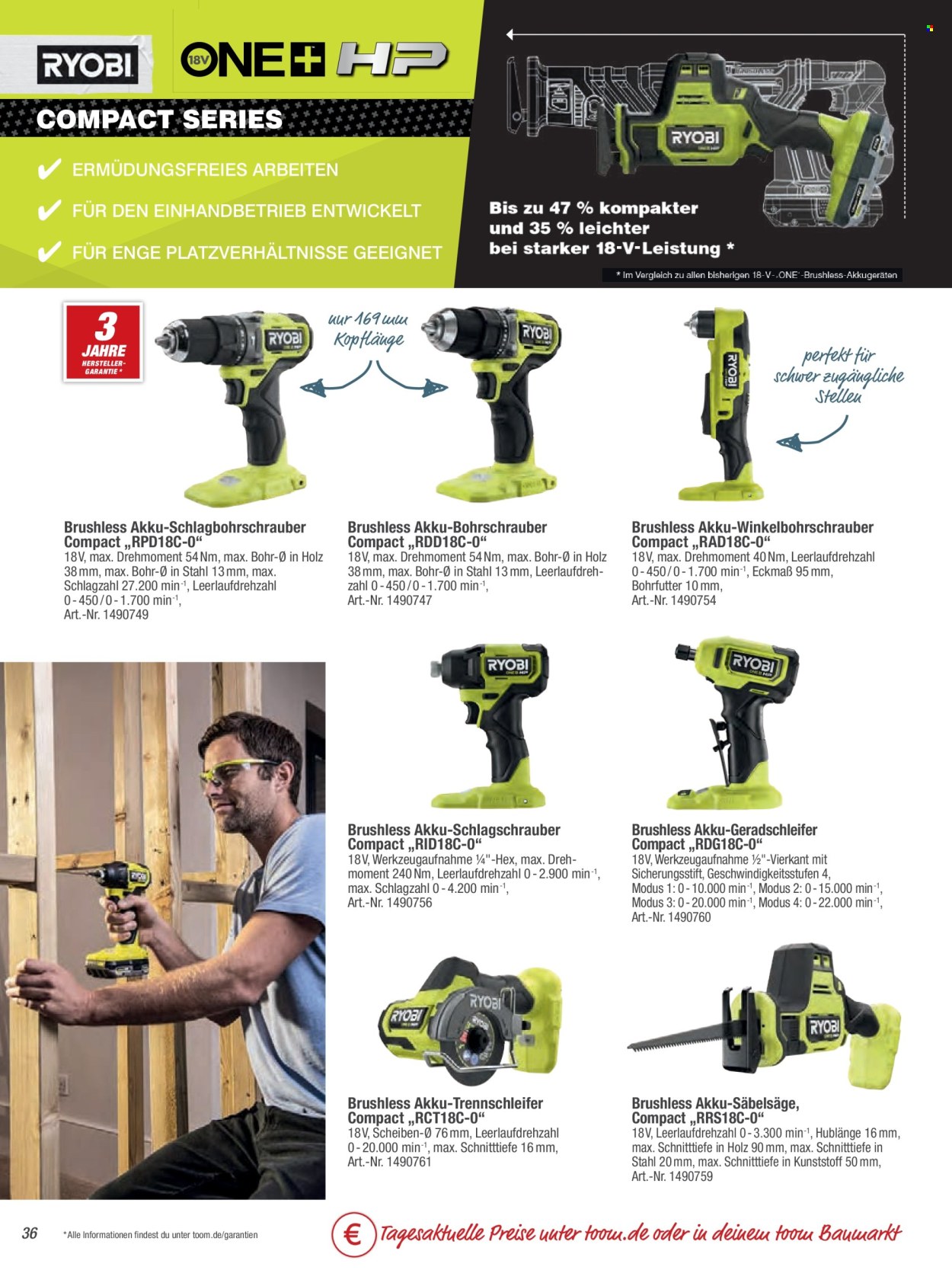 toom Baumarkt Prospekte  - 19.03.2024 - 30.06.2024. Seite 36