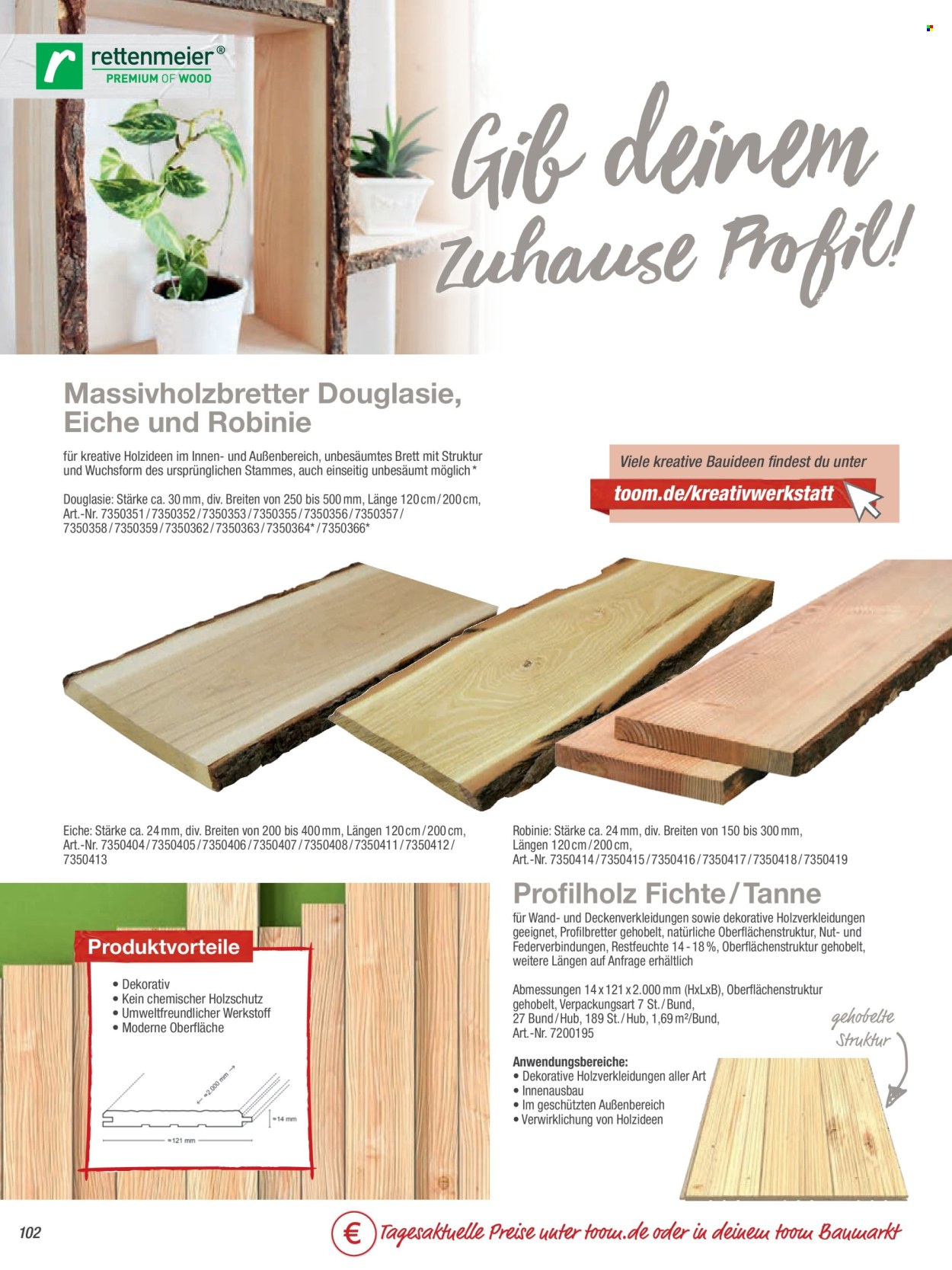 toom Baumarkt Prospekte  - 19.03.2024 - 30.06.2024. Seite 102