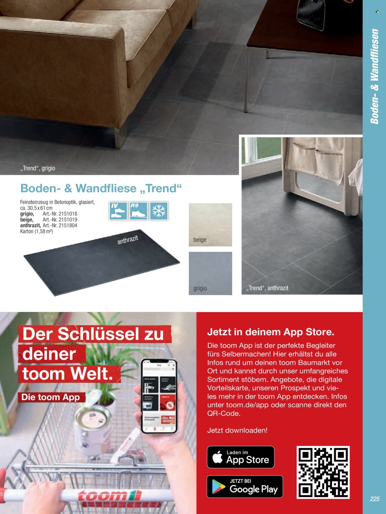 toom Baumarkt Prospekte  - 19.03.2024 - 30.06.2024. Seite 225
