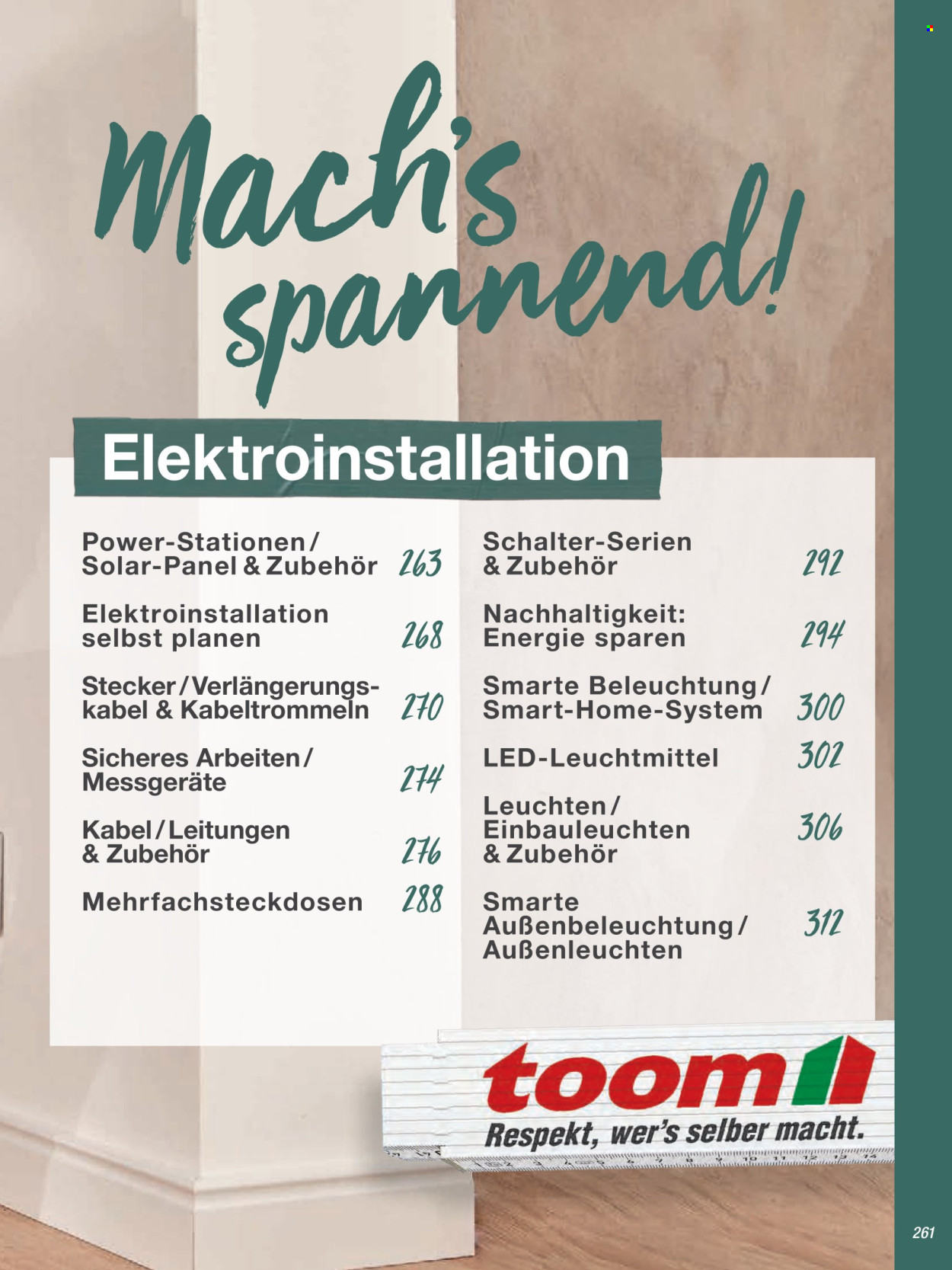 toom Baumarkt Prospekte  - 19.03.2024 - 30.06.2024. Seite 261