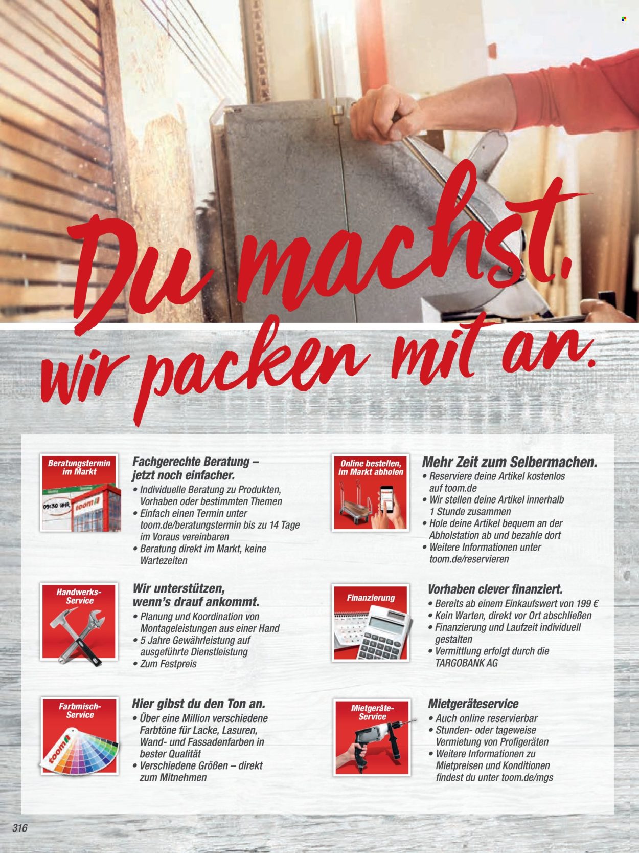 toom Baumarkt Prospekte  - 19.03.2024 - 30.06.2024. Seite 316