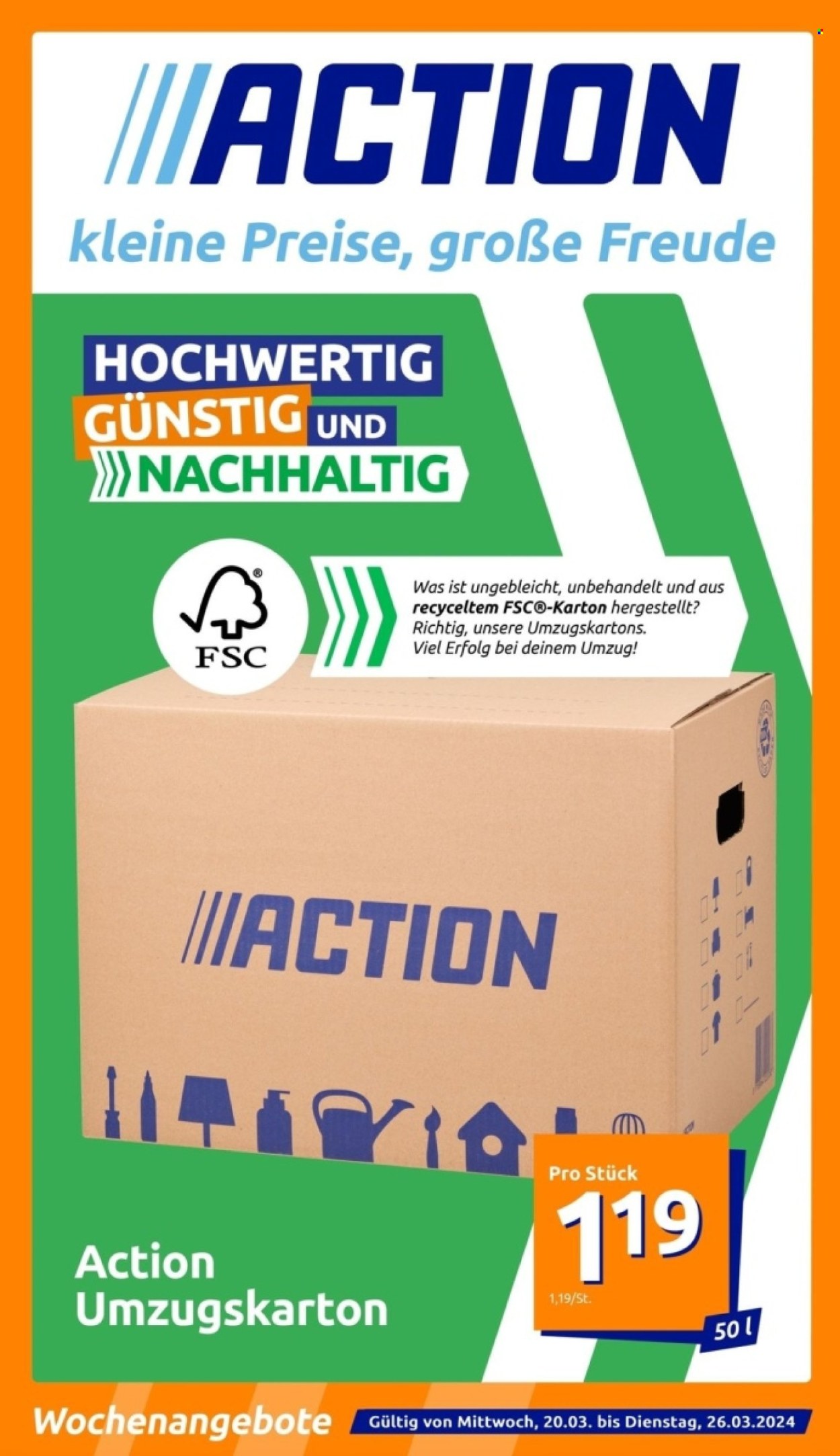 Action Prospekte  - 20.03.2024 - 26.03.2024. Seite 1