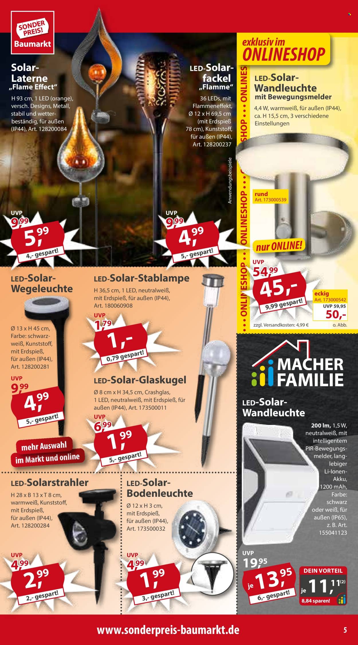 Sonderpreis-Baumarkt Prospekte  - 30.03.2024 - 5.04.2024. Seite 5