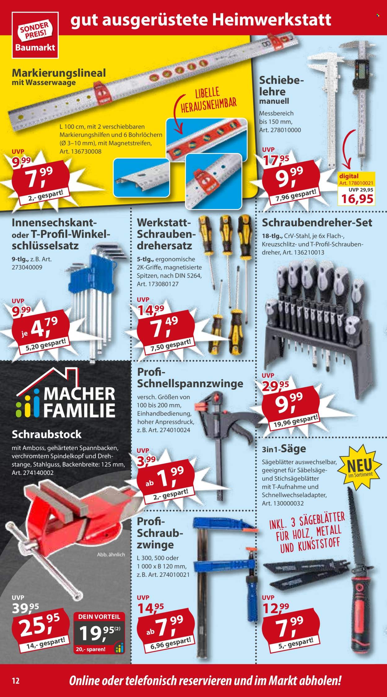 Sonderpreis-Baumarkt Prospekte  - 30.03.2024 - 5.04.2024. Seite 12