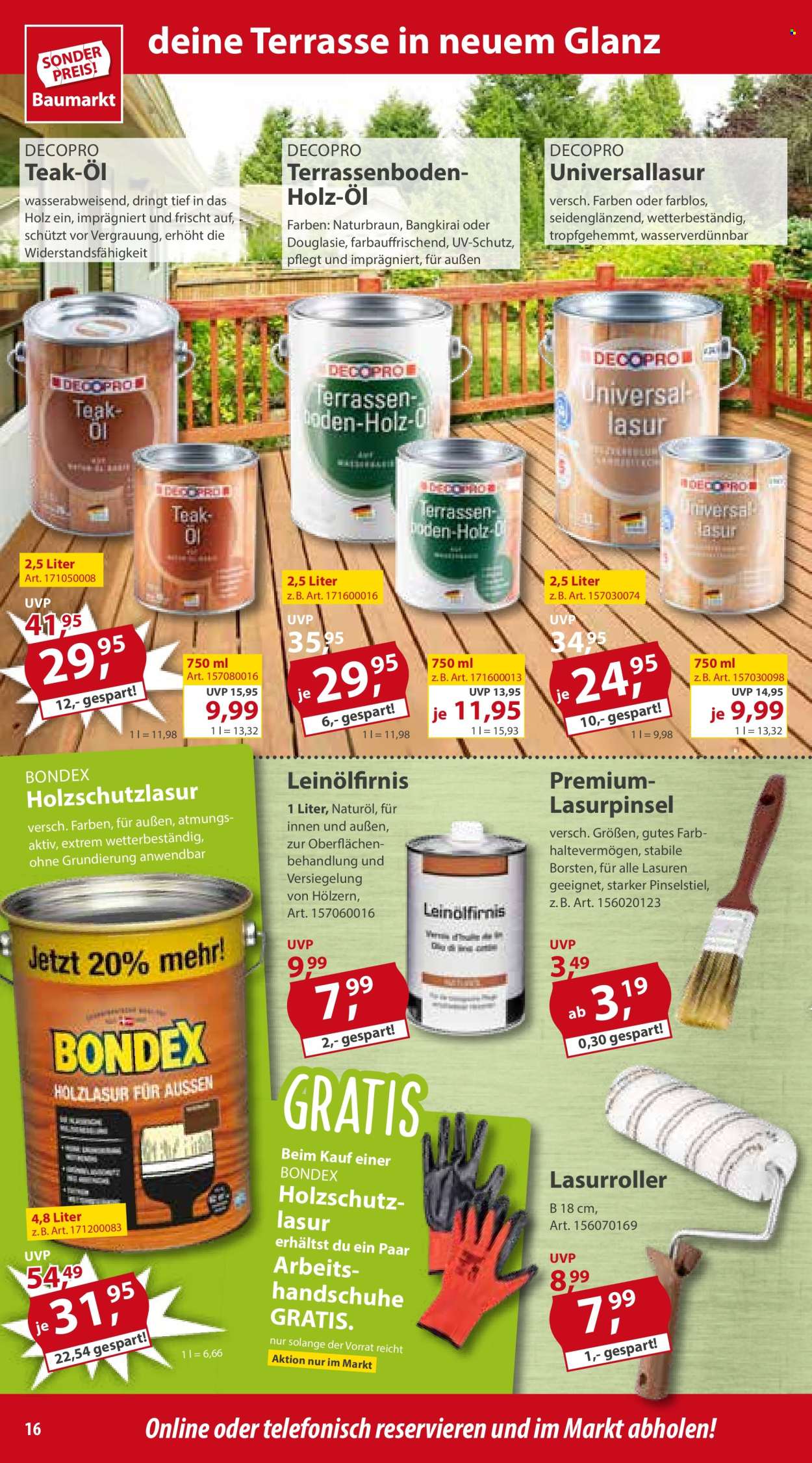Sonderpreis-Baumarkt Prospekte  - 30.03.2024 - 5.04.2024. Seite 16