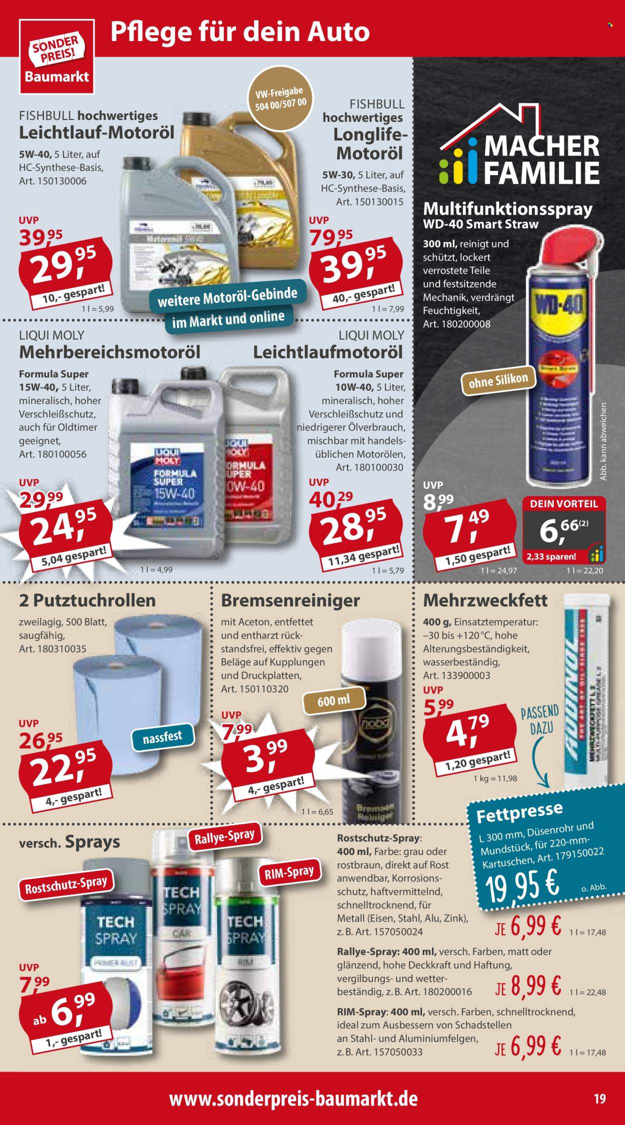 Sonderpreis-Baumarkt Prospekte  - 30.03.2024 - 5.04.2024. Seite 19