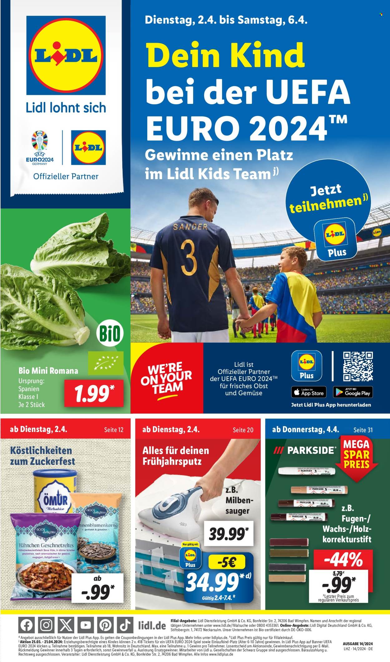 Lidl Prospekte  - 2.04.2024 - 6.04.2024. Seite 1