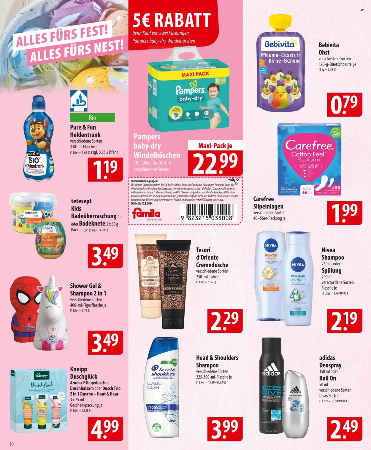 famila Prospekte  - 25.03.2024 - 30.03.2024. Seite 18