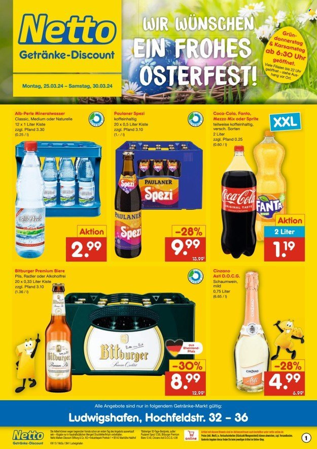 Netto Marken-Discount Prospekte  - 25.03.2024 - 30.03.2024. Seite 1