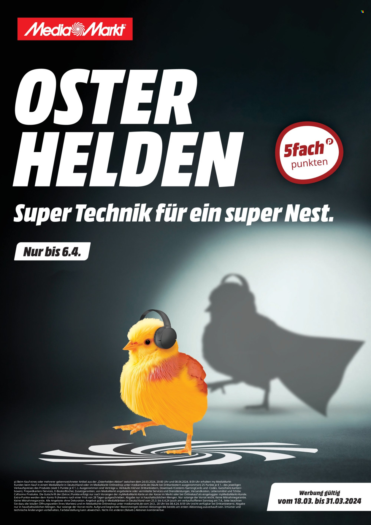 MediaMarkt Prospekte  - 18.03.2024 - 31.03.2024. Seite 1