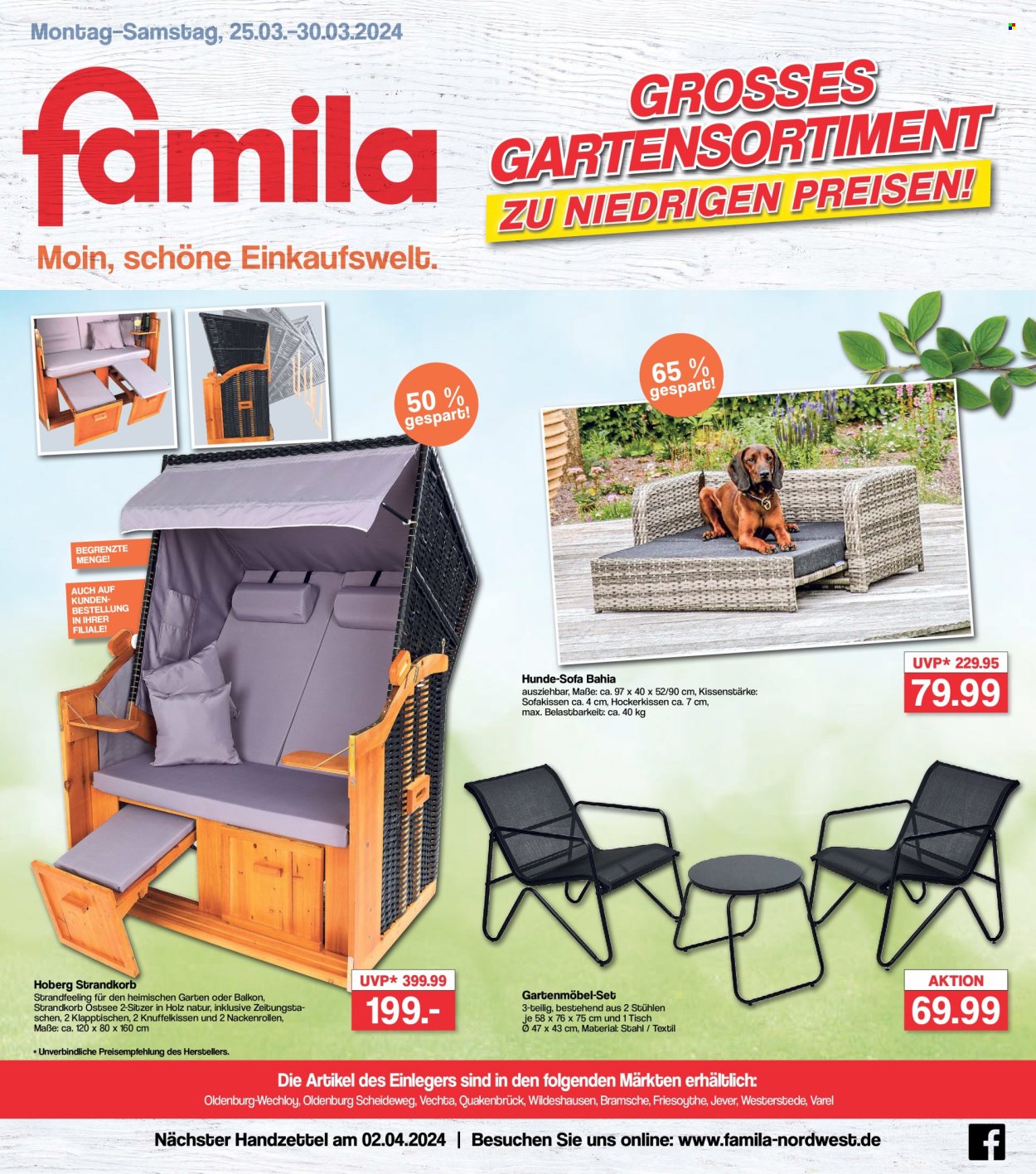 famila Prospekte  - 25.03.2024 - 30.03.2024. Seite 1
