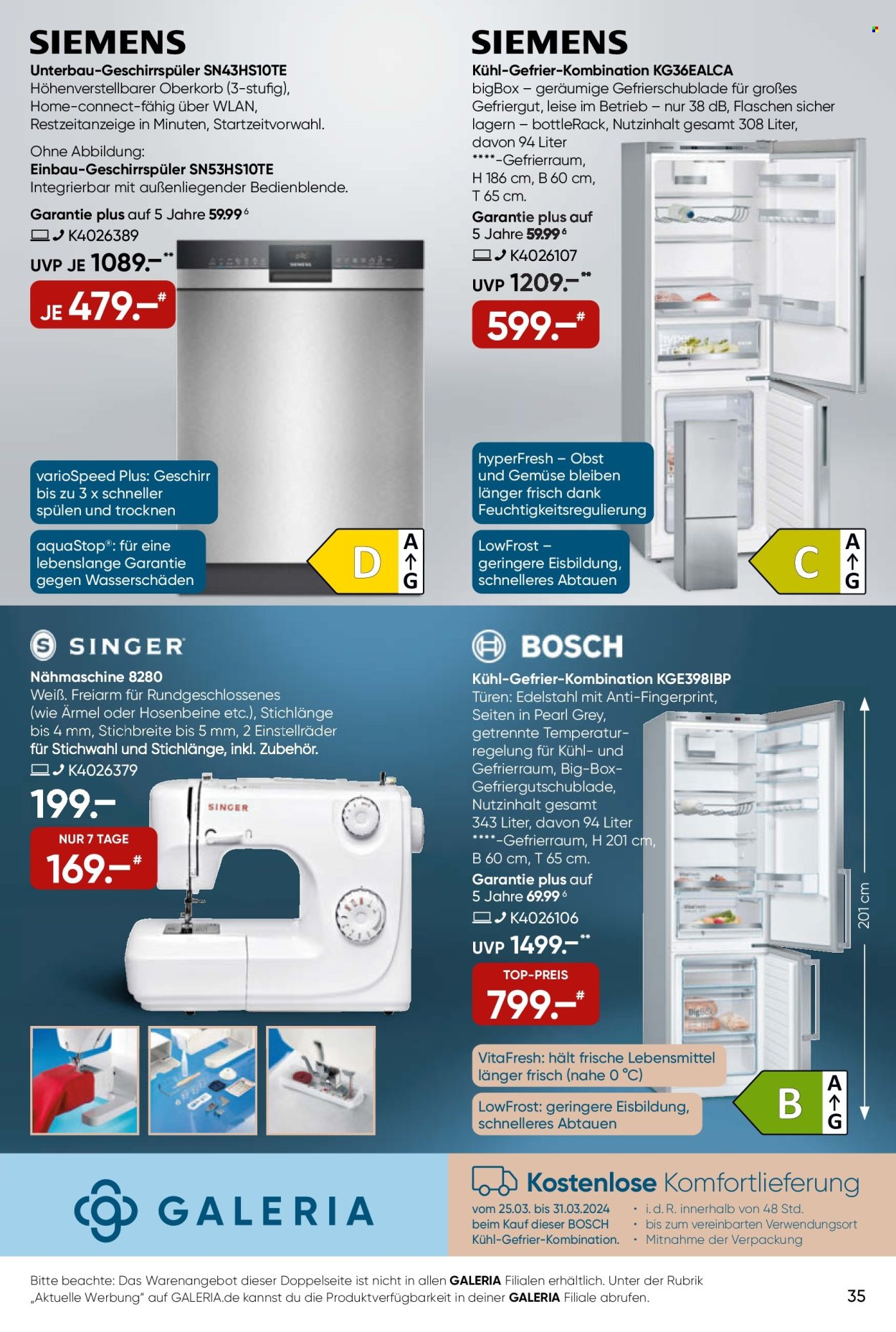 GALERIA Karstadt Kaufhof Prospekte  - 25.03.2024 - 31.03.2024. Seite 35