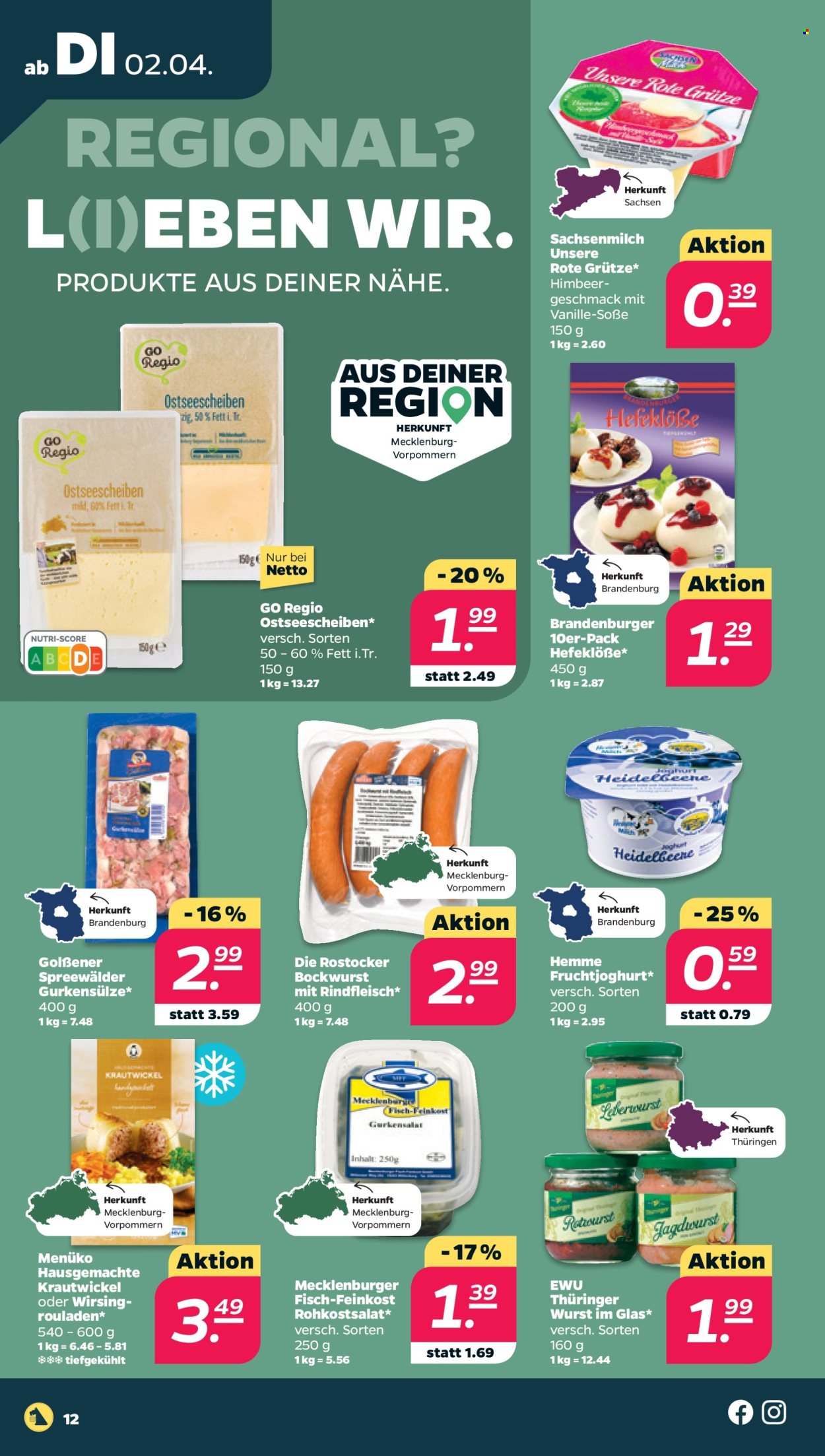 Netto Prospekte  - 2.04.2024 - 6.04.2024. Seite 12