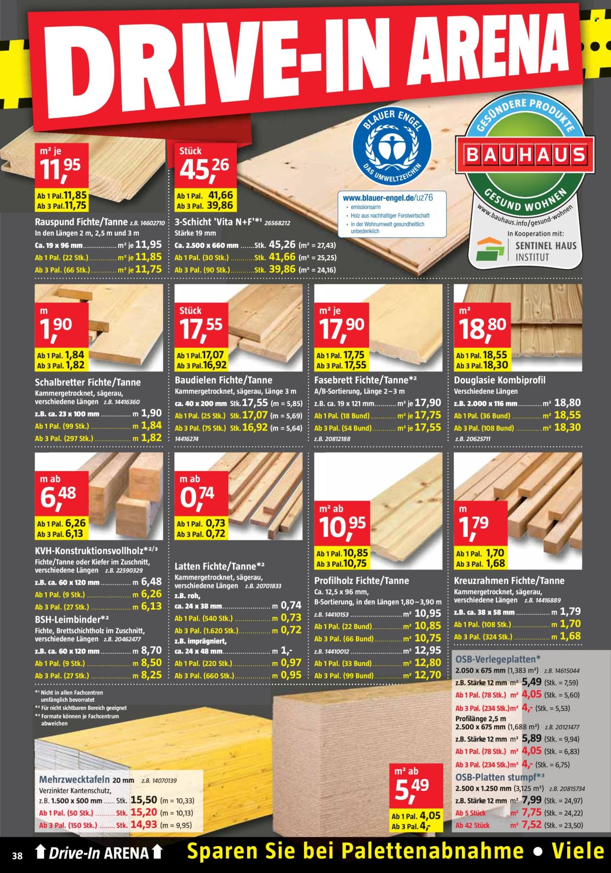 Bauhaus Prospekte  - 30.03.2024 - 27.04.2024. Seite 38