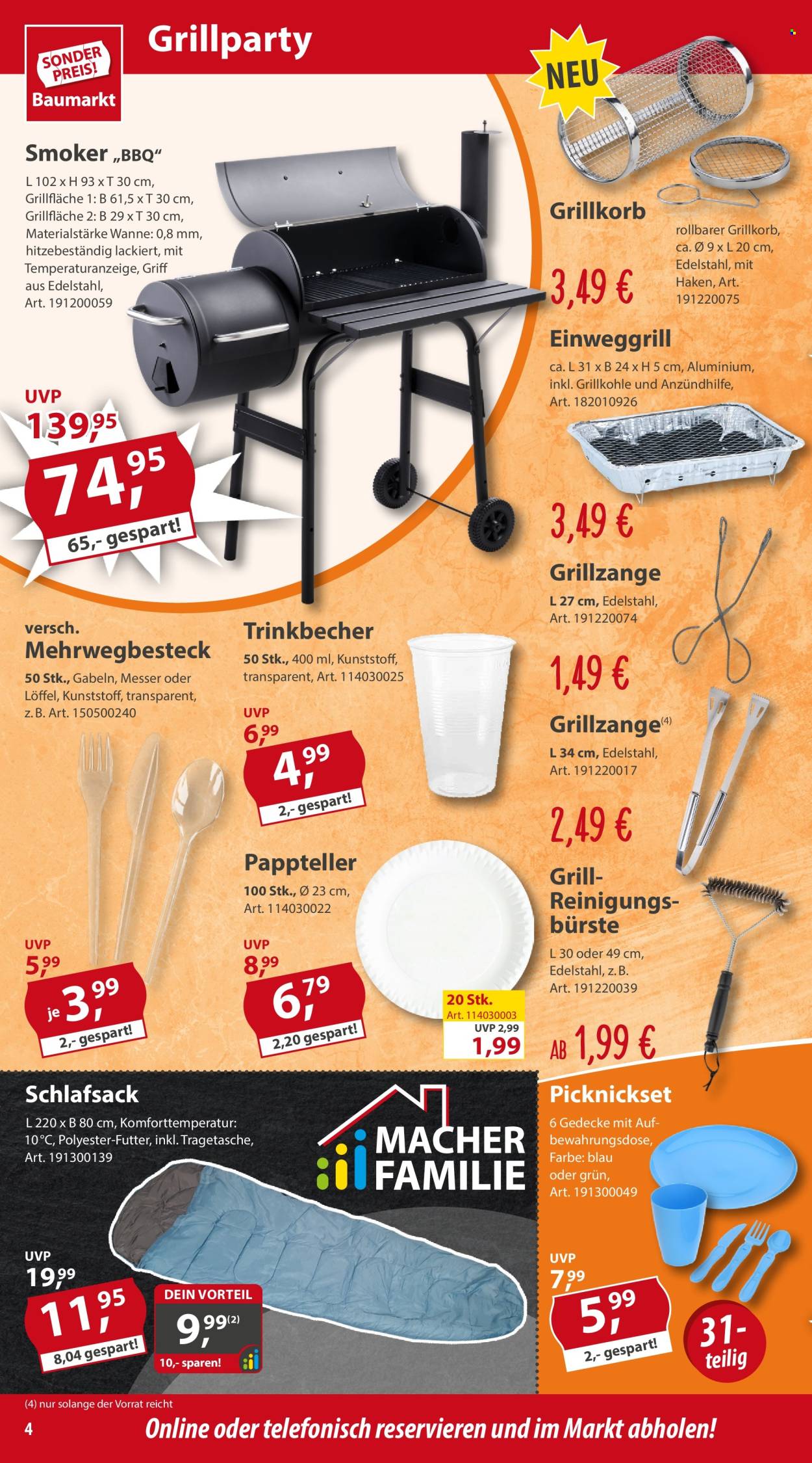 Sonderpreis-Baumarkt Prospekte  - 6.04.2024 - 12.04.2024. Seite 4