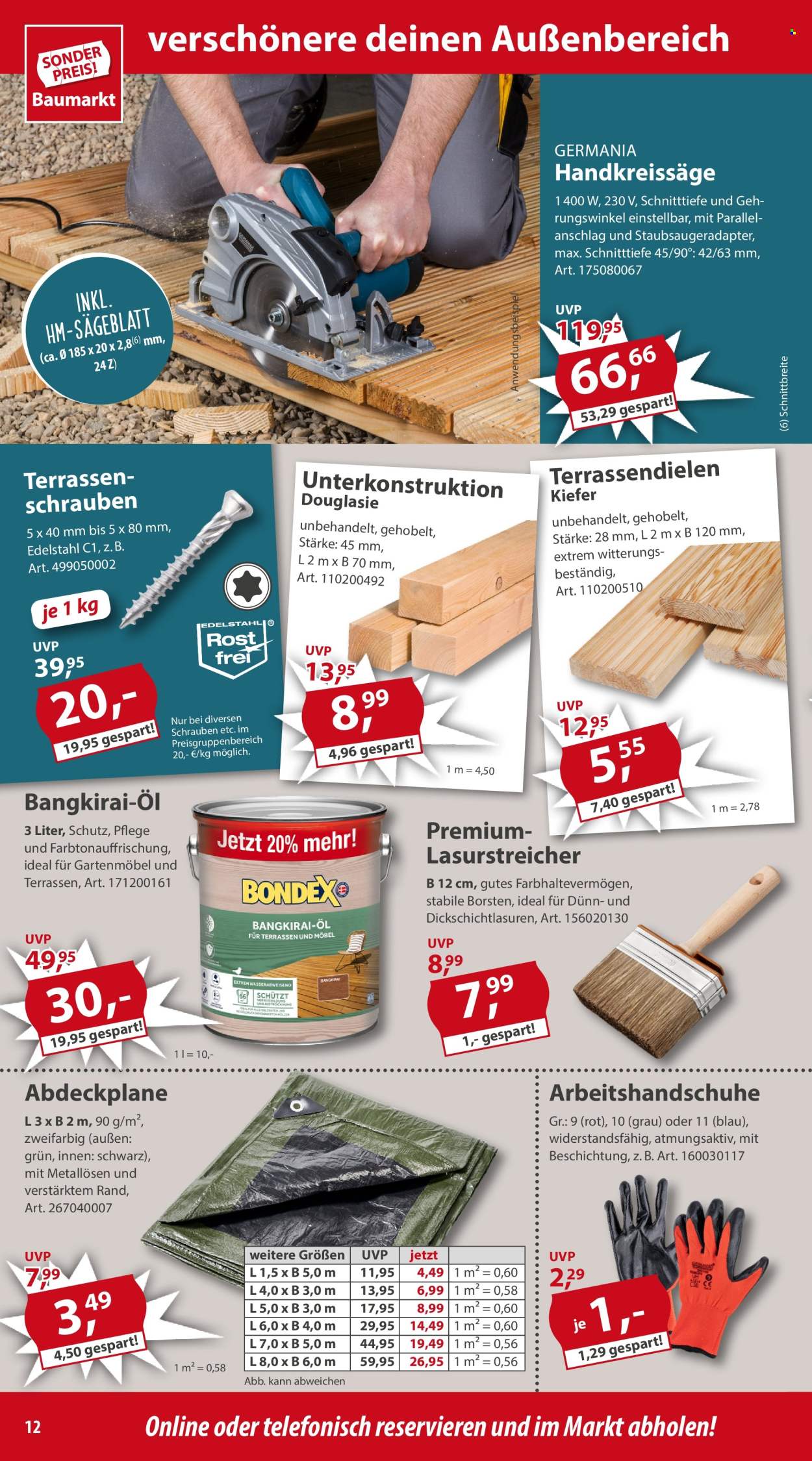 Sonderpreis-Baumarkt Prospekte  - 6.04.2024 - 12.04.2024. Seite 12