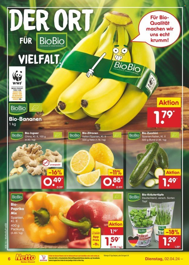 Netto Marken-Discount Prospekte  - 2.04.2024 - 6.04.2024. Seite 6