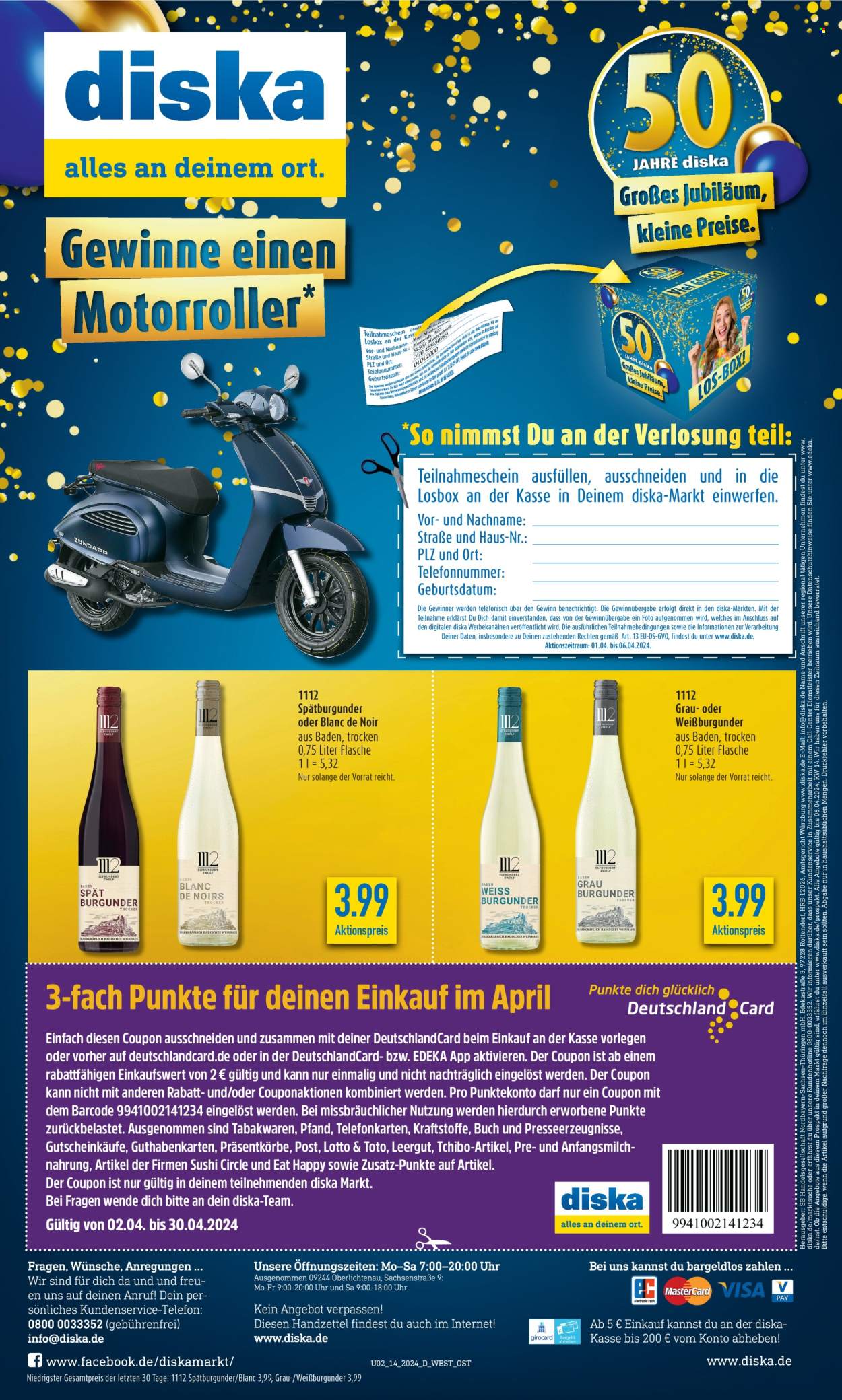 Diska Prospekte  - 2.04.2024 - 6.04.2024. Seite 2