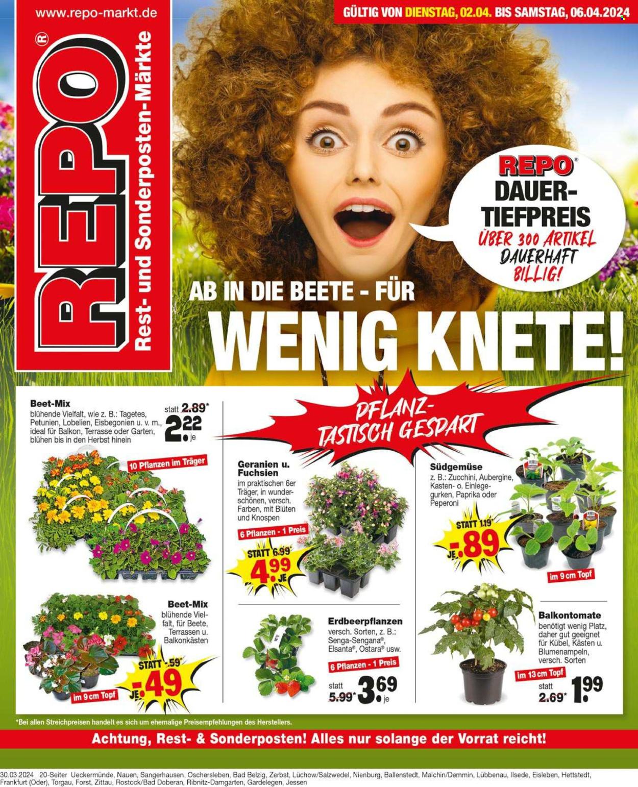 Repo Prospekte  - 2.04.2024 - 6.04.2024. Seite 1